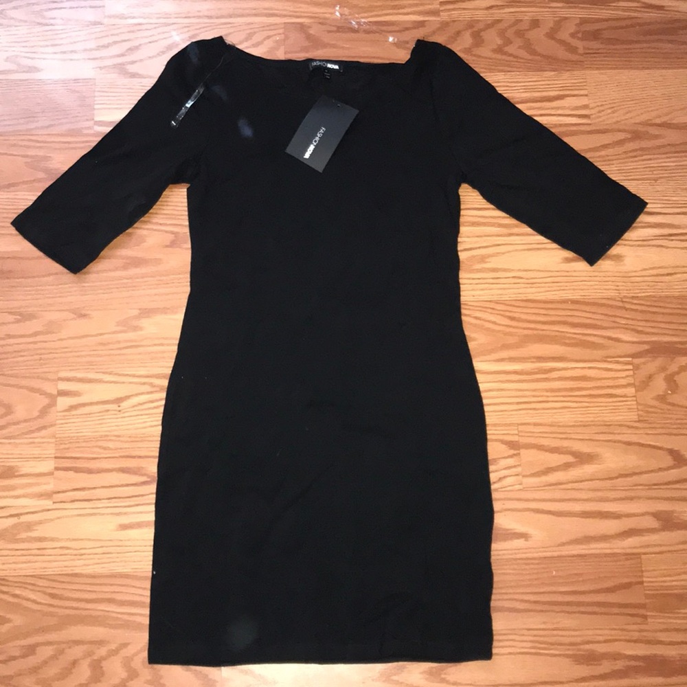 Fashion Nova quarter Black dress